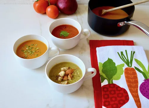 Vista 5 de T-fal Textiles Toalla de cocina de algodón tejido con estampado de doble cara, 16 x 26 pulgadas, estampado de verduras