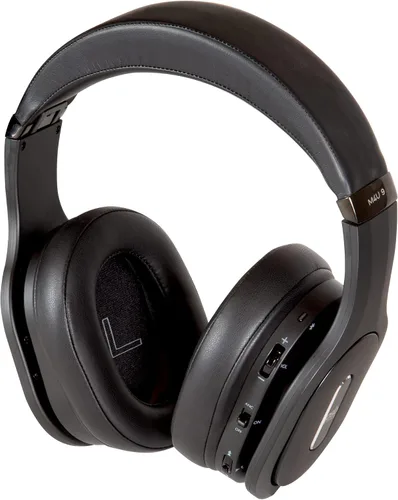 Vista 3 de PSB Speakers M4U 9 Auriculares inalámbricos con cancelación activa de ruido, color negro azabache