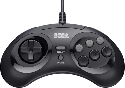 Vista 2 de Retro-Bit Controlador USB oficial Sega Genesis 8 botones Arcade Pad para Sega Genesis Mini, SwitchSwitch 2, PC, Mac, Steam, RetroPie, Raspberry Pi