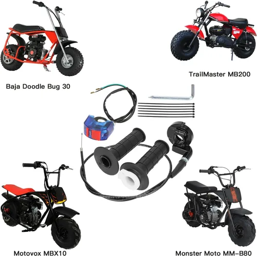 Vista 3 de YOXUFA Mini kit de acelerador de bicicleta de repuesto para Coleman Minibike CT200U CT200U-EX BT200X Baja DB30 Warrior MB200 Predator 212cc Motovox