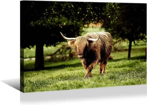 Vista 9 de YONICA Lienzo de pared de animales de la naturaleza, pintura de pared de águila, impresión artística de águila calva voladora impresa en lienzo