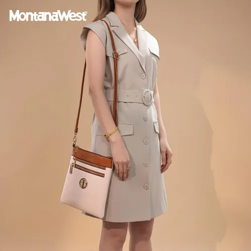 Vista 50 de Montana West Bolsos cruzados para mujer con múltiples bolsillos y correa ajustable