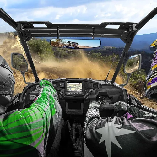 Vista 5 de munirater Reemplazo de espejos laterales retrovisores ATV para Polaris Sportsman 400 450 500 550 570 700 800 850