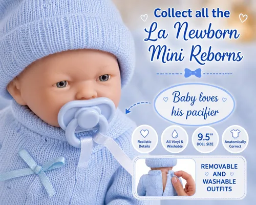 Vista 6 de Muñeco recién nacido La Newborn