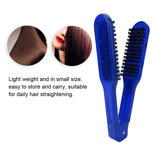 Vista 4 de ZJchao Cepillo para el pelo, cepillo de doble cara, alisador de pelo, alisador antiestático, peine para mujeres y hombres, adecuado para el hogar