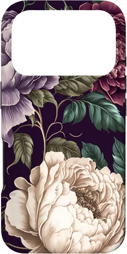 Vista 29 de Elegant Blush Pink & Purple Vintage Floral Rose & Peony Case for iPhone 17
