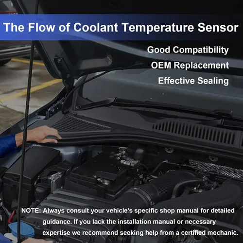 Vista 5 de Sensor de temperatura, sensor de temperatura del refrigerante, sensor de temperatura del refrigerante del motor, sensor de motor reemplazar