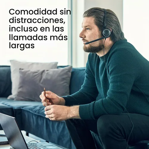 Vista 5 de EPOS Auriculares USB con cable PC 7 – Micrófono ligero con cancelación de ruido, audio de banda ancha, USB-A Plug-and-Play, llamadas nítidas