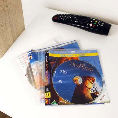 Vista 9 de Tarifold Fundas para carpetas de almacenamiento Blu-Ray, 2 agujeros de anillo, solapa segura, paquete de 50 Reinforced 2-Ring Binder Holes, Holds