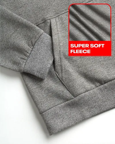 Vista 5 de Reebok Sudadera para niños - Sudadera de forro polar con capucha de moda con diseños y logotipos