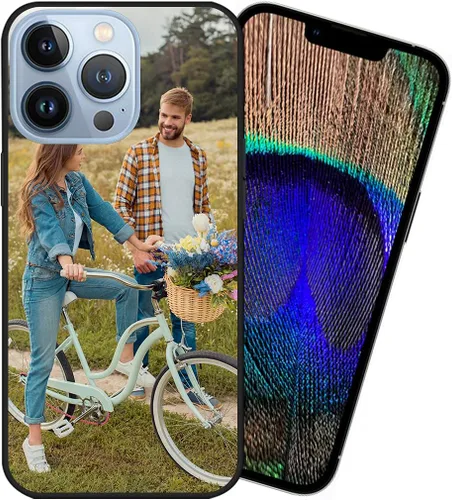 Vista 2 de Styletify Funda de teléfono personalizada para iPhone 13 Pro, funda de silicona personalizada a prueba de golpes, funda de teléfono personalizada