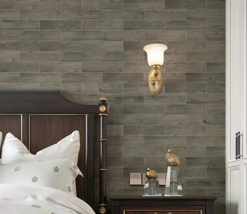 Vista 9 de COLAMO Pelar y Pegar Azulejos para Salpicaduras, Paneles de Shiplap Falsos de Atenas Gris Oscuro Gruesos de 1 Pieza, Paneles de Madera Autoadhesivos