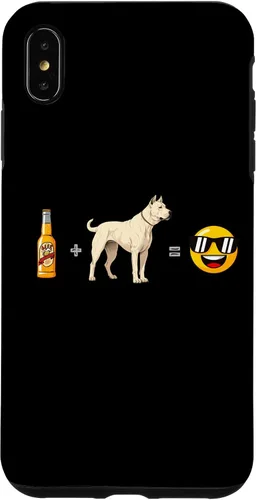 Vista 7 de iPhone 15 Plus Dogo Argentino + Beer Dog Dad Happy Men Pet Lover Case