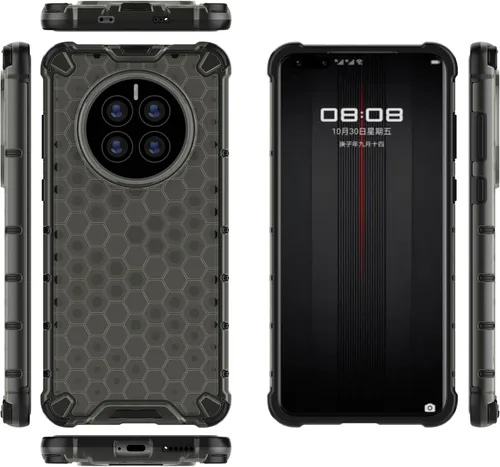 Vista 94 de Pzwoxukhov Funda compatible con Huawei Nova 3i, compatible con Huawei P Smart+ 2018 Honeycomb Anti-Drop Shock-Absorbing Case Negro
