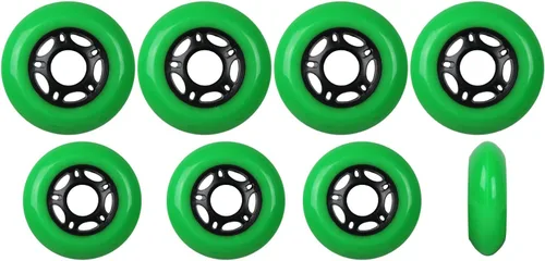Vista 11 de Player's Choice Ruedas para patines en línea para exteriores, 89a, paquete de 8 unidades, elige tamaño y color, fórmula exterior para patinaje sobre