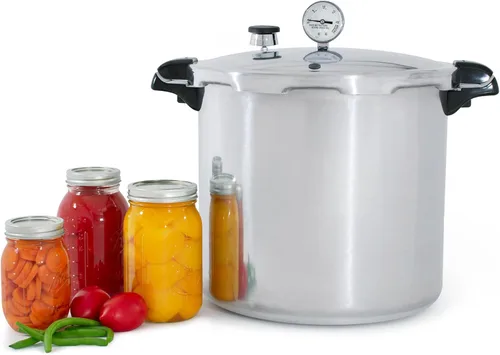 Vista 11 de Presto 01784 Enlatadora de presión compatible con inducción de 23 quart, plateada, de aluminio