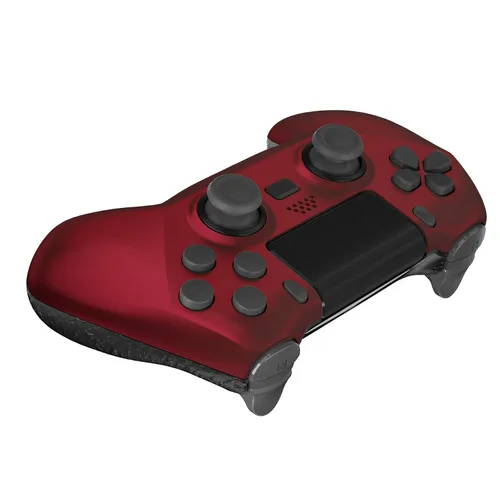 Vista 9 de eXtremeRate Scarlet Red Decade Tournament Controller (DTC) Upgrade Kit for PS4 Controller JDM-040050055, Upgrade Board & Ergonomic Shell & Back