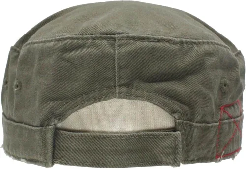 Vista 4 de The Vintage Year Washed Cadet Cotton Twill Adjustable Military Radar Distressed Sport Caps
