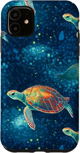Vista 8 de iPhone 16 Magical Sea Turtles Case