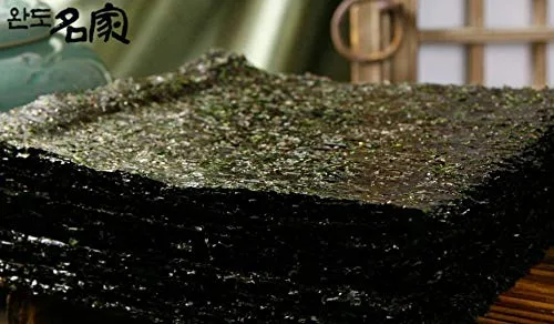 Vista 4 de 200 hojas de Korean Parae algas secas Laver COREA Alimentos saludables Sushi Gimbab Nori