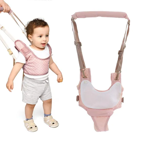 Vista 2 de Arneses para caminar para bebés, ajustable de mano para niños, arnés de caminar para bebés, cinturón asistente, herramienta de entrenamiento