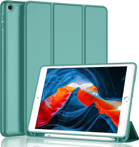 Vista 23 de iMieet - Funda para iPad de 9ª generación 2021/iPad de 8ª generación 2020 de 10.2 pulgadas con soporte para lápices, funda para iPad de 7ª