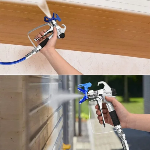 Vista 7 de FUNTECK Pistola pulverizadora sin aire compatible con pulverizadores de pintura sin aire Graco, incluyendo punta 517 y boquilla Gurad, 3600 PSI