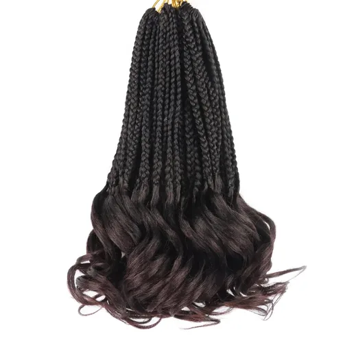 Vista 89 de Cabello para Trenzas Rizo Francés Color 1 Trenzas de Ganchillo Rizo Francés 10 Pulgadas Trenzas de Caja Cabello de Ganchillo para Mujeres y Niños