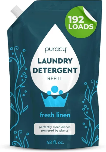 Vista 11 de Puracy - Detergente líquido natural para lavandería para bebés - Libre de 1,4 Dioxano, concentrado líquido de detergente sin fragancia y suave