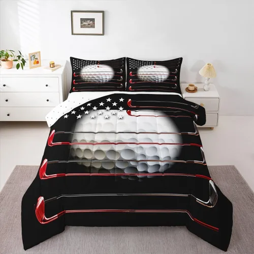 Vista 28 de Erosebridal Juego de edredón de bandera estadounidense tamaño individual para niños y adolescentes, juego de ropa de cama de camuflaje, edredón
