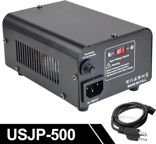 Vista 4 de 500W US al convertidor de voltaje de Japón 120V a 100V transformador