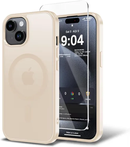 Vista 16 de Funda para iPhone 11 con protector de pantalla, compatible con MagSafe, ultra delgada, translúcida, mate, a prueba de golpes, color negro