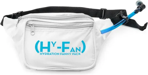 Vista 13 de HY-FAN Riñonera de hidratación con vejiga, 17 onzas, sin BPA, diseño manos libres, bolsillos seguros, ideal para actividades atléticas al aire Verde