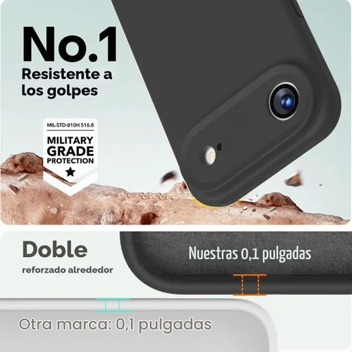 Vista 3 de LOVE 3000 Diseñada para Funda iPhone Air, Silicona Premium [Compatible con Magsafe][Forro de Microfibra Suave Anti-Rayones] Funda Protectora