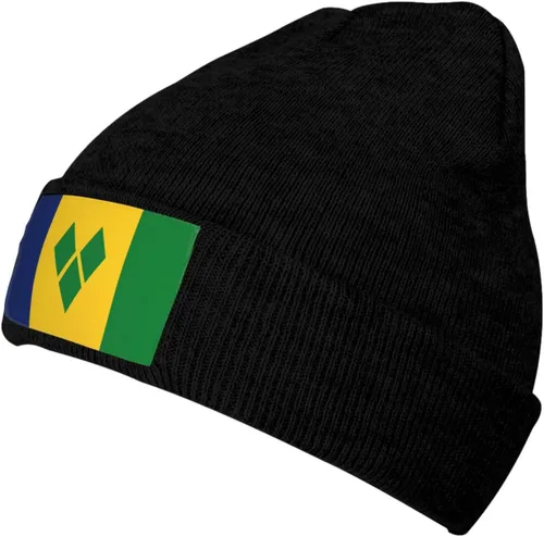 Vista 34 de Gorro de punto nacional para invierno y otoño, gorros para hombres y mujeres, gorro cálido con puños, gorro de esquí suave unisex