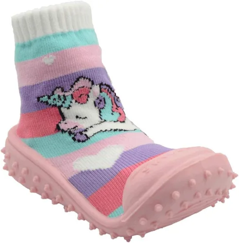 Vista 2 de Pantuflas antideslizantes para bebés niños y niñas Calcetines antideslizantes para bebés Zapatillas de casa para niños pequeños de primera calidad