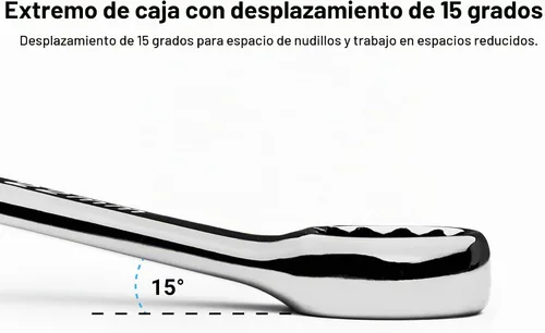 Vista 6 de Capri Tools Llave combinada de 12 puntos, métrica (6 mm)