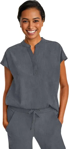 Vista 22 de Healing Hands Purple Label Women's Scrub Top with Dolman Sleeves 2 Pockets Elástico en 2 direcciones, sarga de poliéster y elastano, mangas Dolman