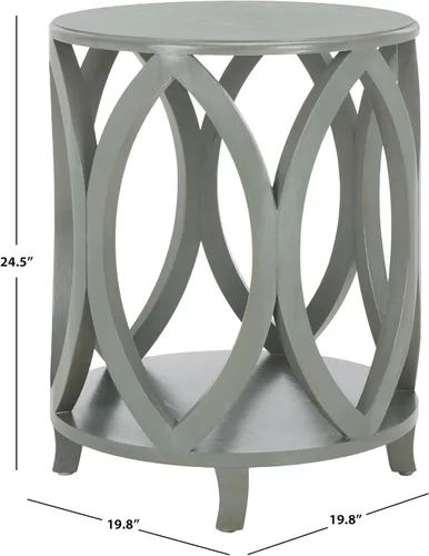 Vista 3 de Safavieh American Homes Collection Janika - Mesa decorativa gris francés