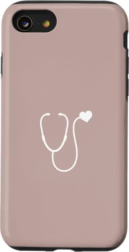 Vista 18 de Pink Taupe - Funda con estetoscopio de corazón para enfermera o doctor para iPhone 17