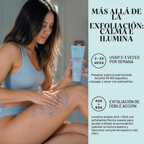 Vista 4 de BASE LABORATORIES Exfoliante corporal para cabello encarnado y KP con AHA