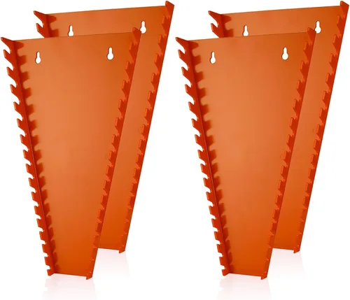 Vista 12 de ALOANES Organizador de llaves de plástico ABS de 64 ranuras, organizador de llaves colgantes estándar para caja de herramientas y pared, compatible