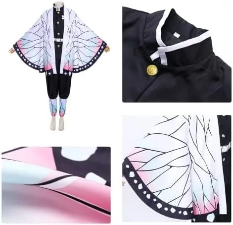Vista 7 de colarm Shinobu Costume, Cosplay Suit, Shinobu Cosplay Uniform for Girls Kids Women, for for Halloween, Theme Party