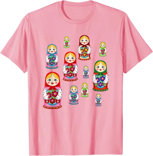 Vista 36 de Rusia - Camiseta de juguete retro para niños, diseño de muñecas rusas