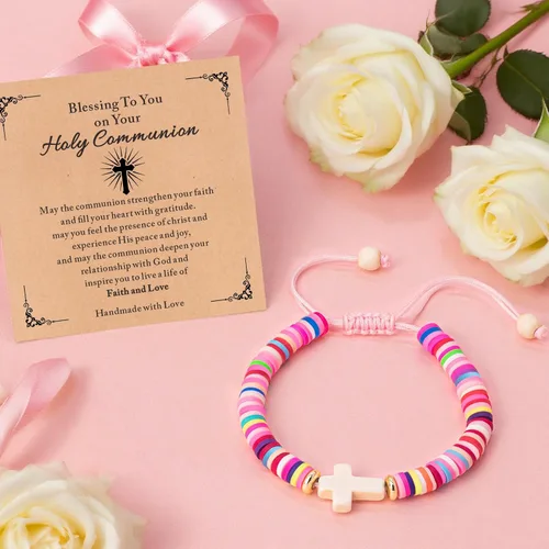Vista 96 de Regalos navideños para niños, niñas adolescentes, mujeres, linda pulsera de cruz para niñas, regalos de Navidad cristianos para mujeres, ideas