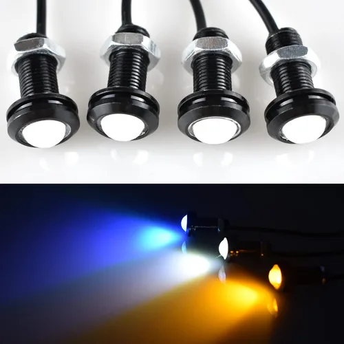 Vista 10 de Boigoo Kit de Luces Marcadoras Universales de 12V para Parrilla Delantera con Lente de Proyector, Montaje con Pernos, Compatible con Parrilla