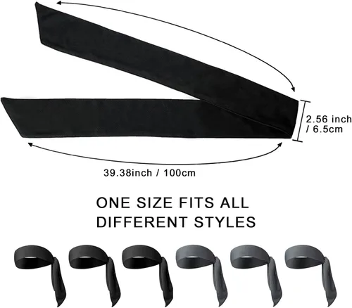 Vista 3 de Diademas de entrenamiento para mujeres y hombres, antideslizantes, diademas deportivas, bandas elásticas para el cabello, para yoga, correr