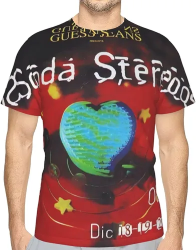 Vista 7 de Soda Stereo T Shirt Mens Modern Fashion Streetwear Short Sleeve O-Neck Summer Tee Clothes