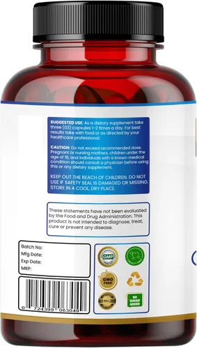 Vista 9 de Humming Herbs L-treonato de magnesio — 1,800 mg por porción (magnesio elemental 183 mg) — 90 cápsulas vegetarianas (30 porciones) — Apoyo