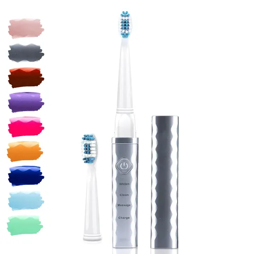 Vista 16 de Pop Sonic Cepillo de dientes USB Charge Anywhere (verde) - Cepillo de dientes recargable con hasta 40,000 trazos de cepillo/Minuto-Cerdas de nailon